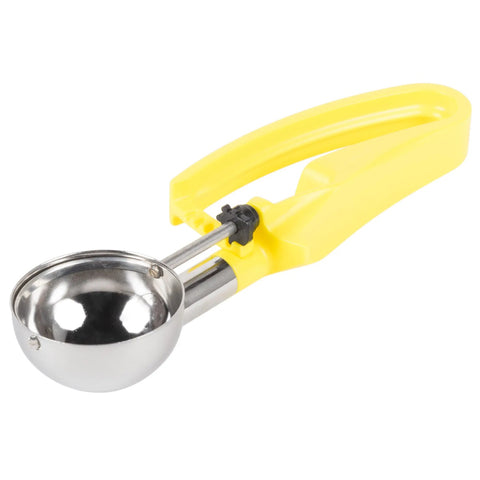 Vollrath 47396 #20 Yellow Squeeze Handle Disher - 1.8 oz.