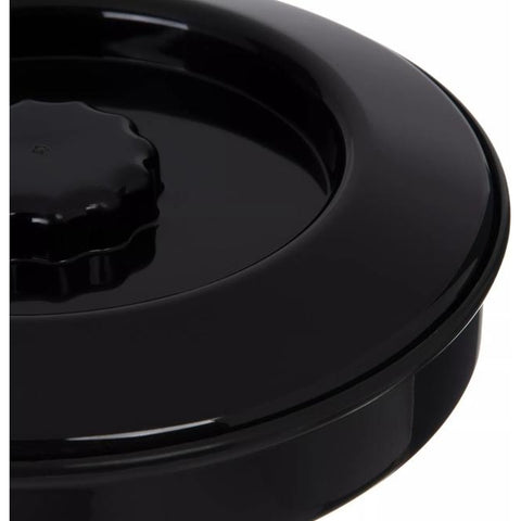 Carlisle FoodService Products 047503 Black Polypropylene Tortilla Server with Lid, 7-1/4"