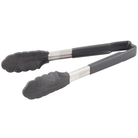 Vollrath 4780922 9.5-Inch High-Temperature Nylon-End One-Piece Tongs with Black Kool-Touch Handle