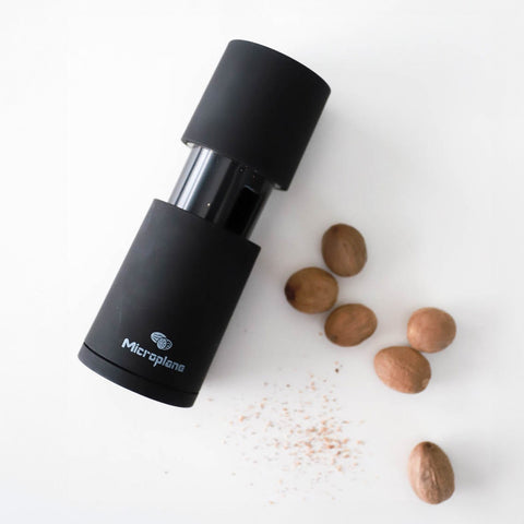 Microplane 48060 Manual Spice Mill for Nutmeg and Cinnamon, Black