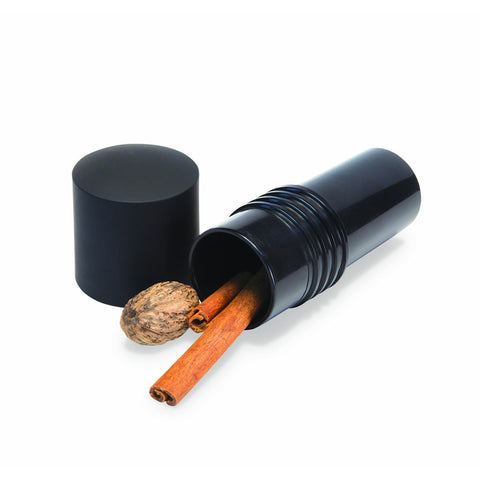 Microplane 48060 Manual Spice Mill for Nutmeg and Cinnamon, Black