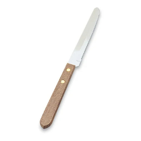 Vollrath 48147 Wood-Handled Serrated Steak Knife, 8-5/16" Overall Length