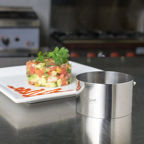 Ateco 4901 Stainless Steel Round Food Ring Mold, 3" x 1-3/4"