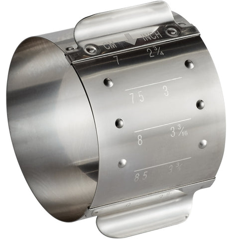 Ateco 4911 Stainless Steel Adjustable Round Food Ring Mold, 2 1/8" Height