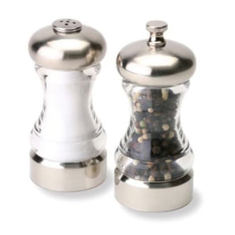 Olde Thompson 5004-00 Monterey Acrylic Salt Shaker and Pepper Mill Set, 4-1/2"