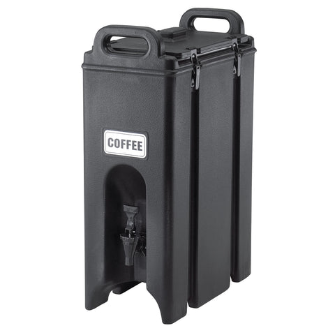 Cambro 500LCD110 Camtainer® 4.75 Gallon Black Insulated Beverage Dispenser