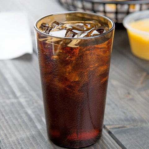Cambro 500P153 Colorware 5.2 oz. Amber SAN Plastic Tumbler