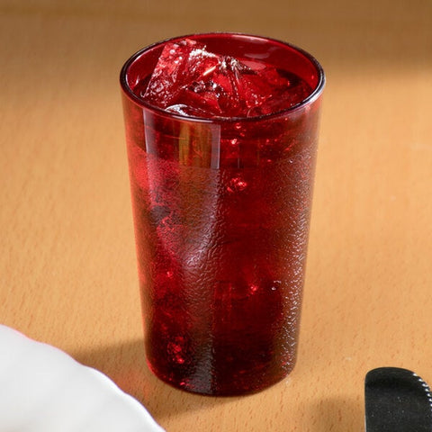 Cambro 500P156 Colorware 5.2 oz. Ruby Red SAN Plastic Tumbler