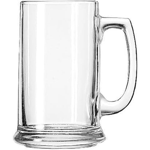Libbey Glass 5011 15 oz Clear Handled Glass Beer Mug