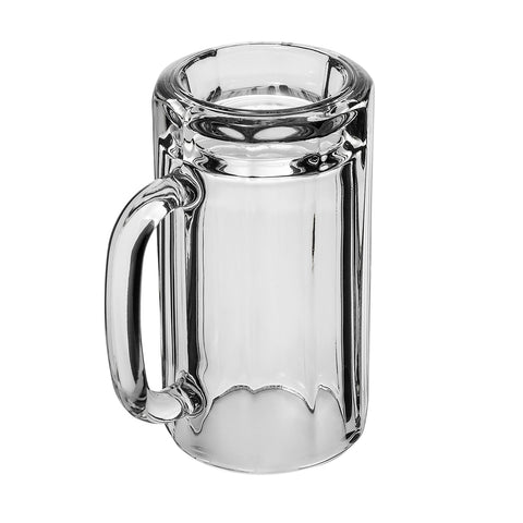 Libbey Glass 5020 - 16 oz Clear Paneled Glass Beer Mug