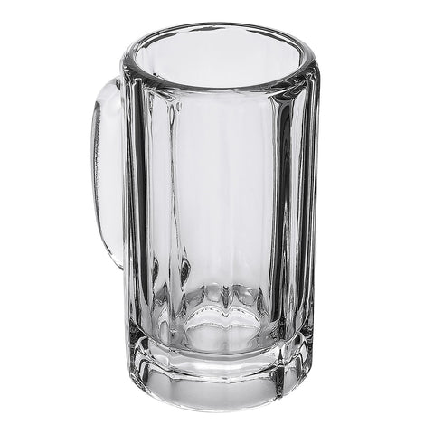 Libbey Glass 5020 - 16 oz Clear Paneled Glass Beer Mug