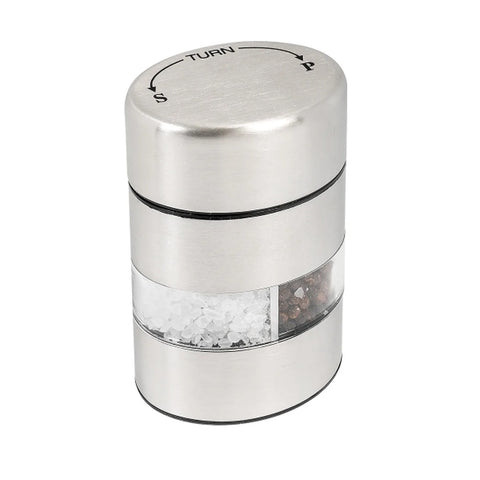 Olde Thompson 5080-00 4" Stainless Steel Salt & Pepper Combo Mill