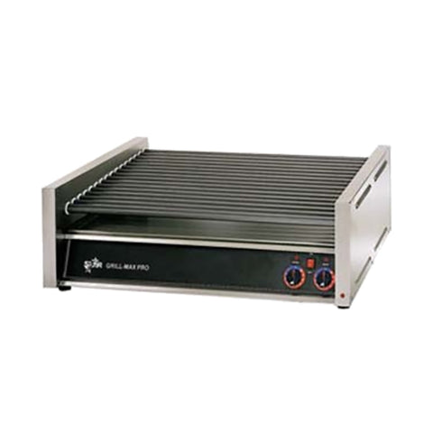 Star 50SC Grill-Max Pro 50 Hot Dog Roller Grill with Manual Controls, Slanted Top, 120V