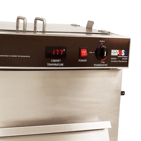 Winco 51026 BenchmarkUSA 26 Gallon Tortilla Chip Warmer, 120V