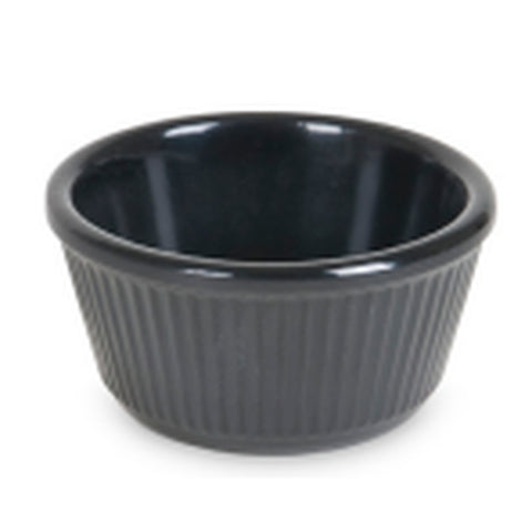 Clipper Mill 5107-Black 4 oz. Black Melamine Ramekin