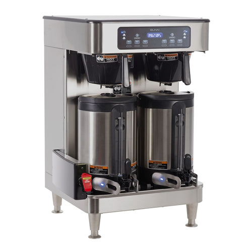 BUNN 51200.0100 ICB Twin SH Soft Heat Stainless Automatic Coffee Brewer