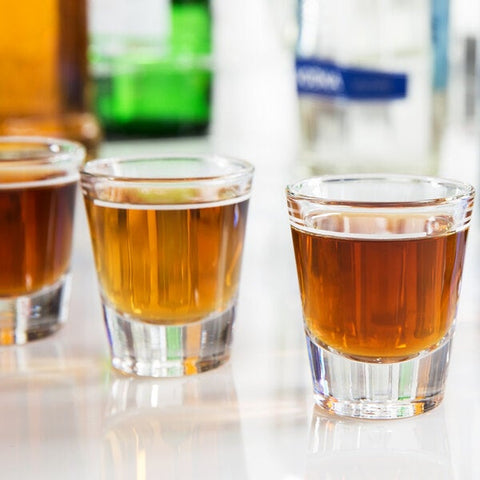 Libbey Glass 5120/A0007 1.5 oz. Whiskey Shot Glass with 1 oz. Pour Line