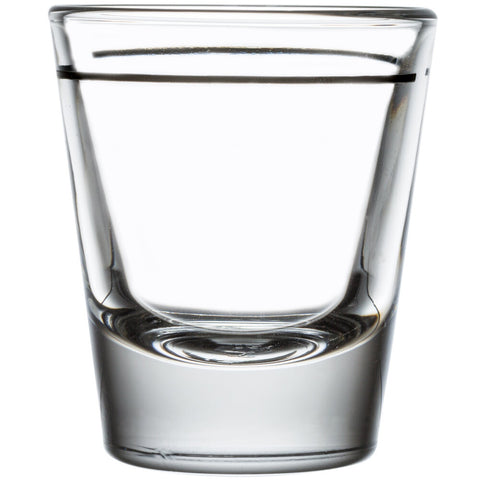 Libbey Glass 5120/A0007 1.5 oz. Whiskey Shot Glass with 1 oz. Pour Line