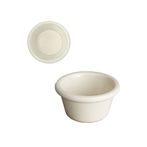 Clipper Mill 5123-BONE 2 oz. Bone Melamine Ramekin