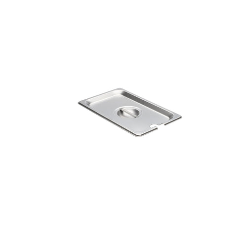 Libertyware 5140S Quarter Size Flat Notched Stainless Steel Steam Table Pan Cover