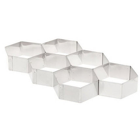 Ateco 5151 Stainless Steel Hexagon Cutter 6-Up