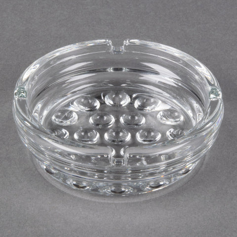 Libbey Glass 5154 Nob Hill 4" Round Clear Glass Ashtray