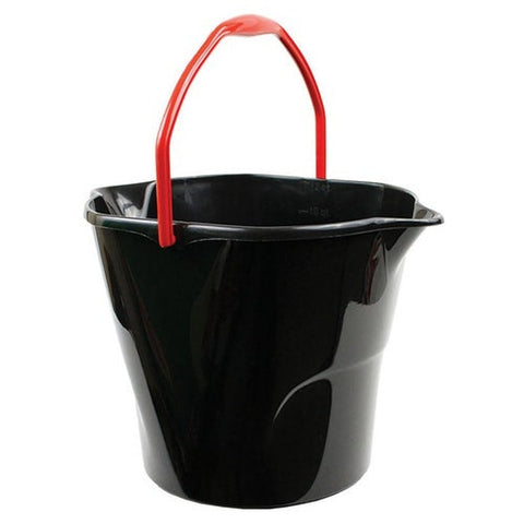 Libman Commercial 0517006 3-Gallon Round Utility Bucket, Black