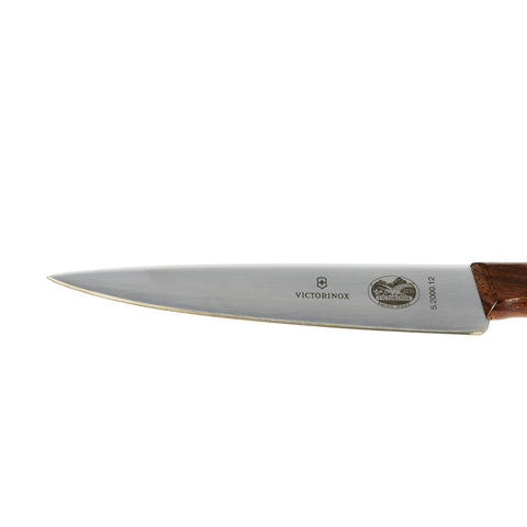 Victorinox 5.2000.12-X2 Paring Knife, 4 3/4 in. High Carbon Stainless Steel Blade with Rosewood Handle