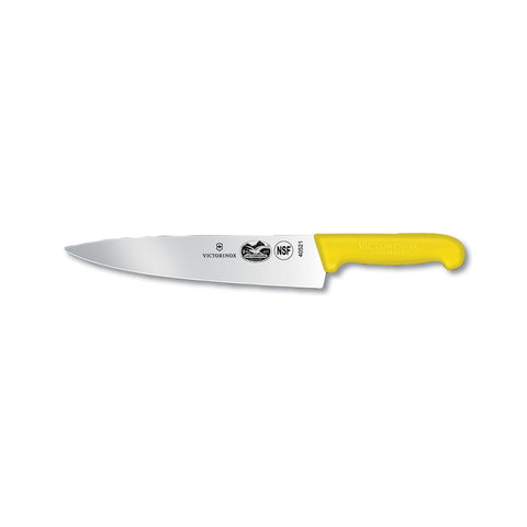 Victorinox 5.2008.25 10-Inch Chef's Knife with Yellow Fibrox Pro Handle