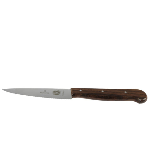 Victorinox 5.2030.12-X3 Wavy Edge Utility/Vegetable Knife with Rosewood Handle