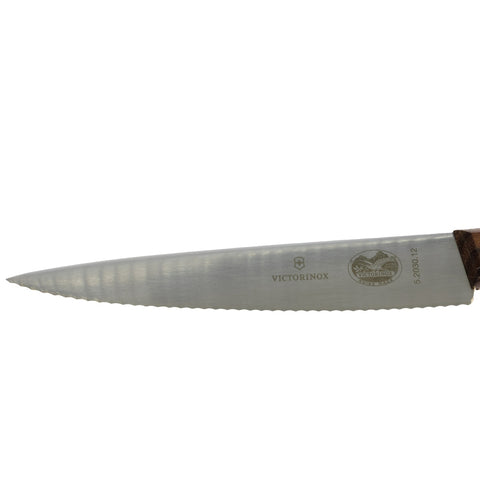 Victorinox 5.2030.12-X3 Wavy Edge Utility/Vegetable Knife with Rosewood Handle
