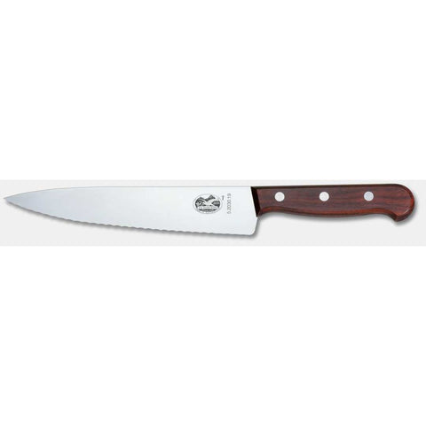 Victorinox 5.2030.19 Wood Chef's Knife with 7.5" Wavy Edge