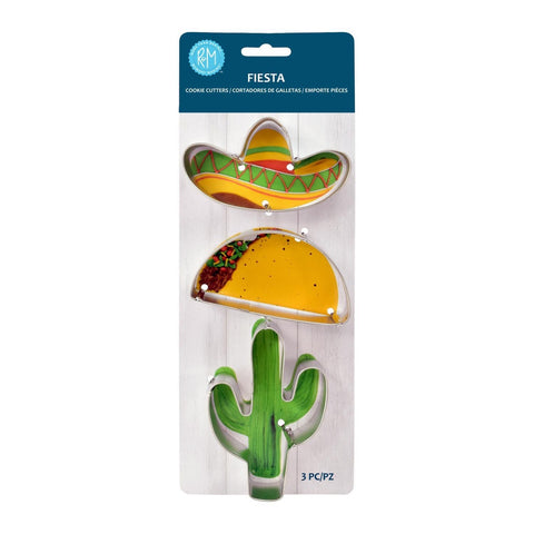 R&M International Corp 5206A Fiesta Cookie Cutter Set, 3-Piece