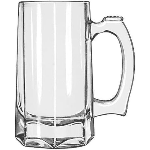 Libbey Glass 5206 - 12 oz Clear Glass Beer Mug / Stein