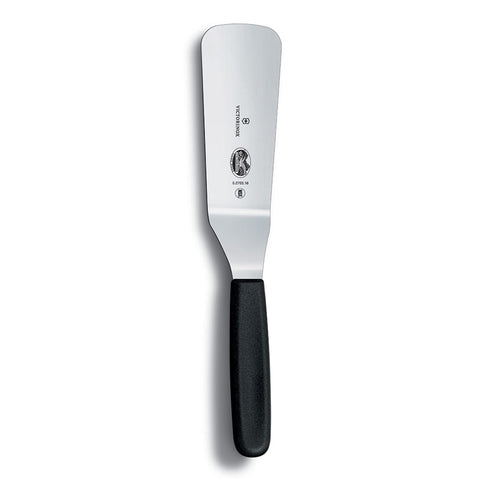 Victorinox 5.2763.16 6" Flexible Offset Spatula with Peggable Sheath and Black Polypropylene Handle