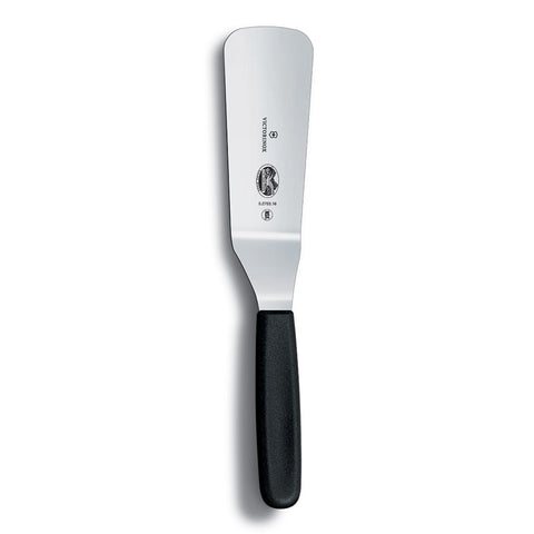 Victorinox 5.2763.16 6" Flexible Offset Spatula with Peggable Sheath and Black Polypropylene Handle