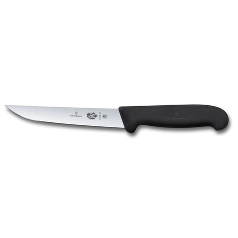 Victorinox 5.2803.15B Fibrox Fillet Knife, 6" Semi-Flexible Blade, Black Handle