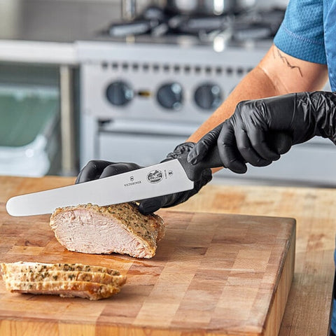 Victorinox 5.2903.26 10 1/4" Fibrox Pro Slicing Knife with Black Handle