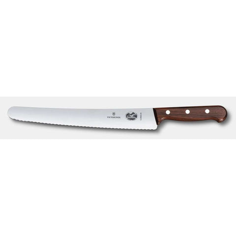 Victorinox 5.2930.26B Wood Pastry and Bread Knife with 10.25-Inch Wavy Edge Blade and Rosewood Handle