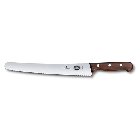 Victorinox 5.2930.26B Wood Pastry and Bread Knife with 10.25-Inch Wavy Edge Blade and Rosewood Handle