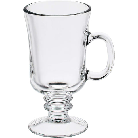 Libbey Glass 5295 8.5 oz Irish Coffee Mug with Ringed Stem