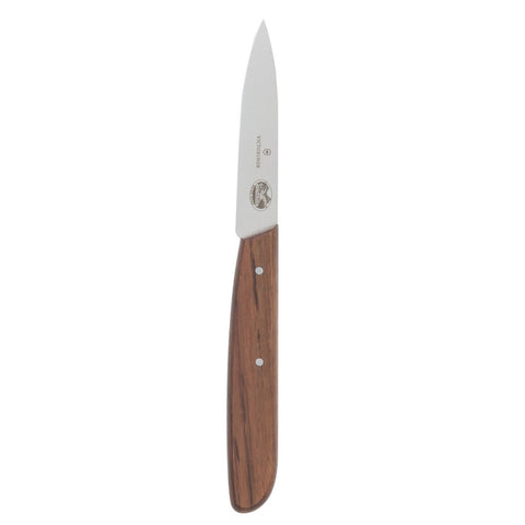 Victorinox 5.3000 3-1/4" Spear Point Paring Knife with Large Rosewood Handle