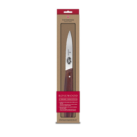 Victorinox 5.3030 Wavy Edge Paring Knife with 3-1/4" Rosewood Handle