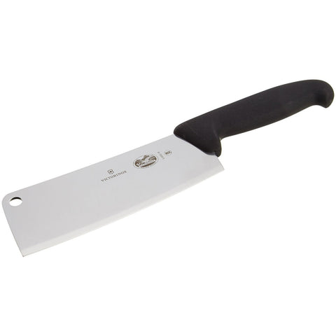 Victorinox 5.4003.18 7" Pro Kitchen Cleaver with Black Fibrox Handle