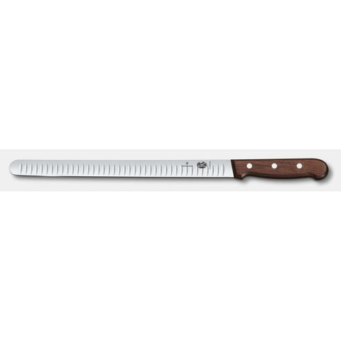 Victorinox 5.4120.30 Wood Salmon Knife, 12" Flexible Fluted Edge Blade with Modified Maple Handle