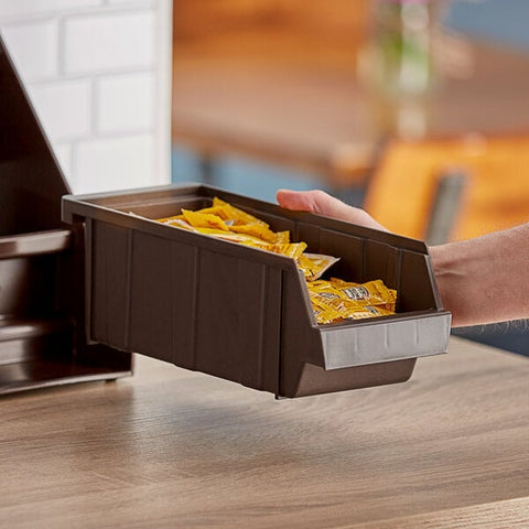 Cambro 5412CBP131 Dark Brown Versa Organizer Bin