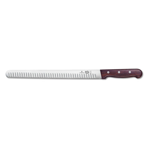 Victorinox 5.4220.30 12" Granton Edge Slicer Knife with Rosewood Handle