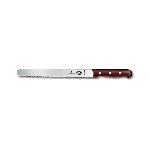 Victorinox 5.4230.25 Serrated Slicer Knife with 10" Rosewood Handle Blade