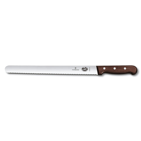 Victorinox 5.4230.30 12" Serrated Slicer Knife with Rosewood Handle