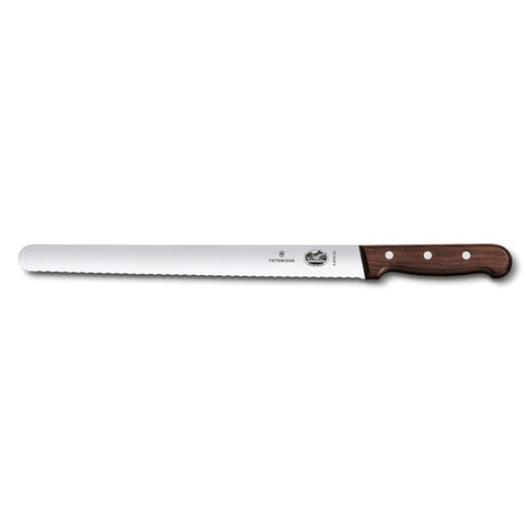 Victorinox 5.4230.30 12" Serrated Slicer Knife with Rosewood Handle